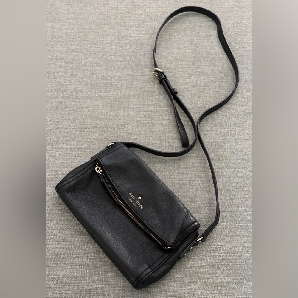 Kate Spade Black Leather Crossbody Bag